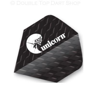 Unicorn Q75 Black Logo Ribbed Dart Flights