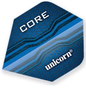 Unicorn Core 75 Dart Flights - Plus Std - Core - Blue