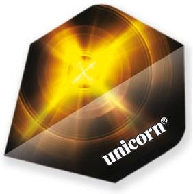 Unicorn Core 75 Black Yellow Dart Flights
