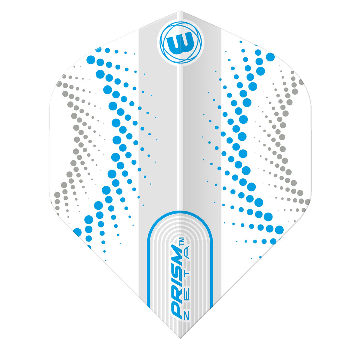 Prism Zeta Circles White and Blue Standard Dart Flights by Winmau