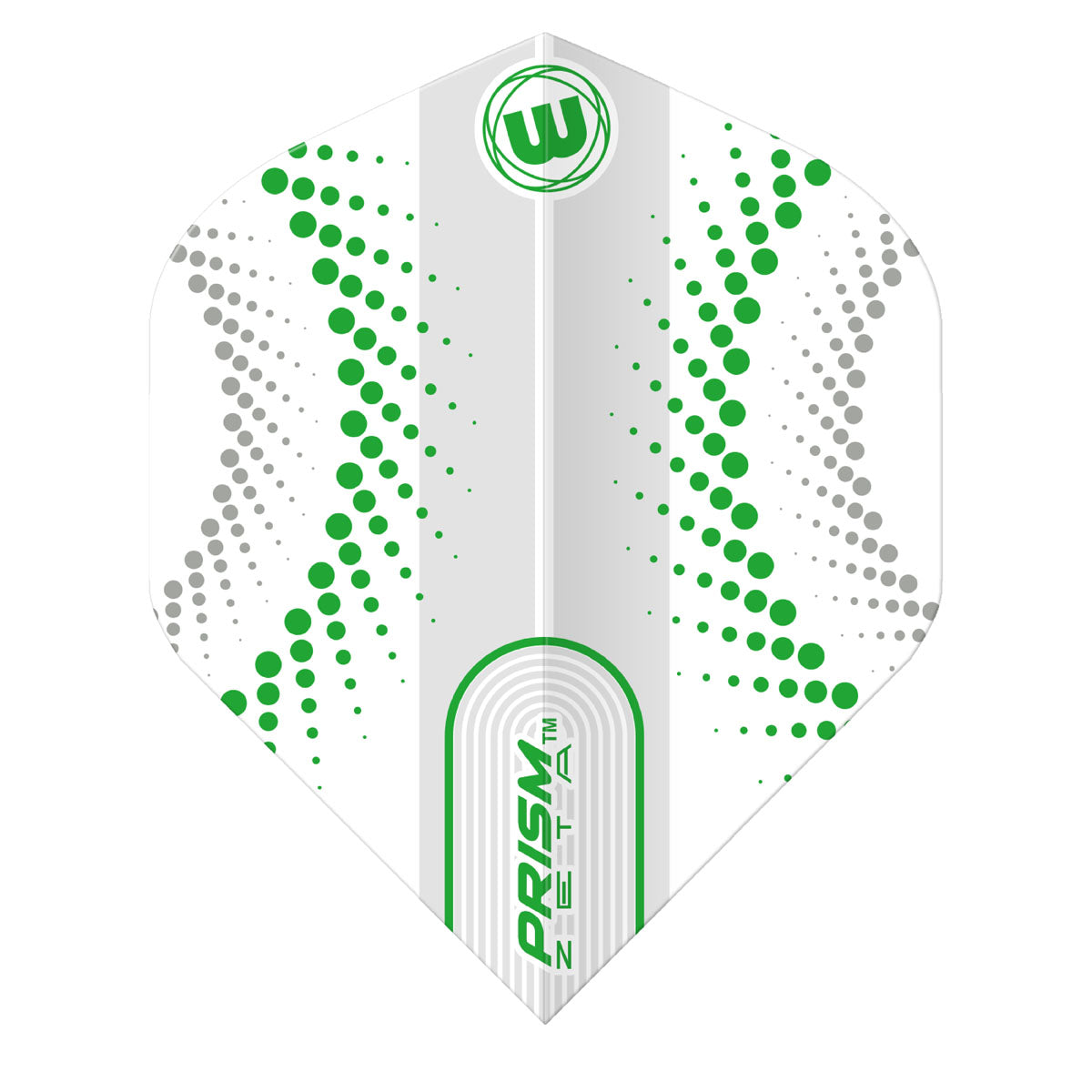 Prism Zeta Circles White and Green Standard Dart Flights by Winmau