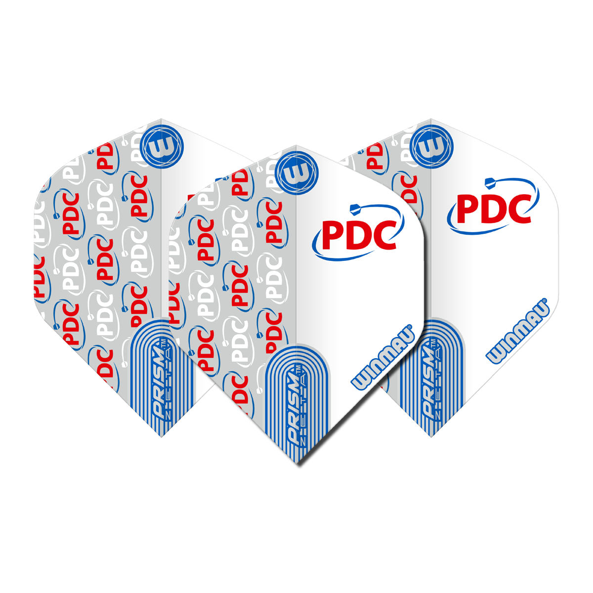 Prism Zeta PDC White Standard Dart Flights by Winmau