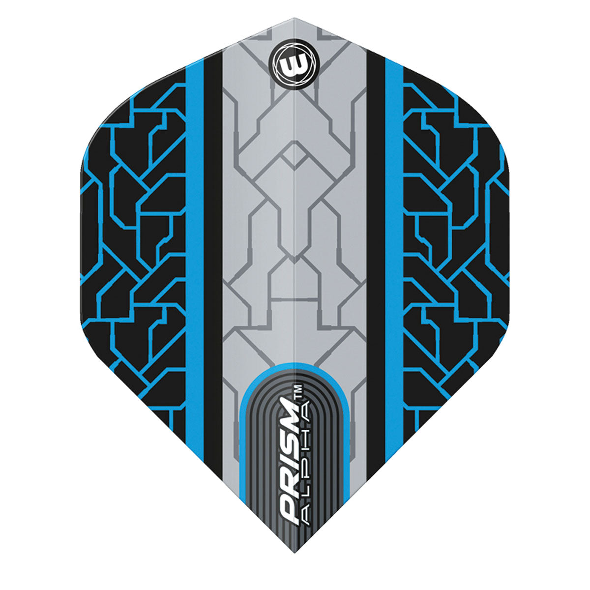 Prism Alpha Circuit Black and Blue Standard Dart Flights by Winmau