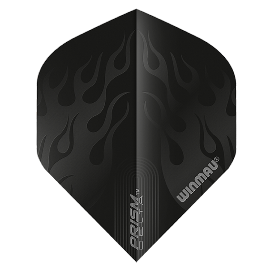 Winmau Prism Delta Black Flames Dart Flights Standard