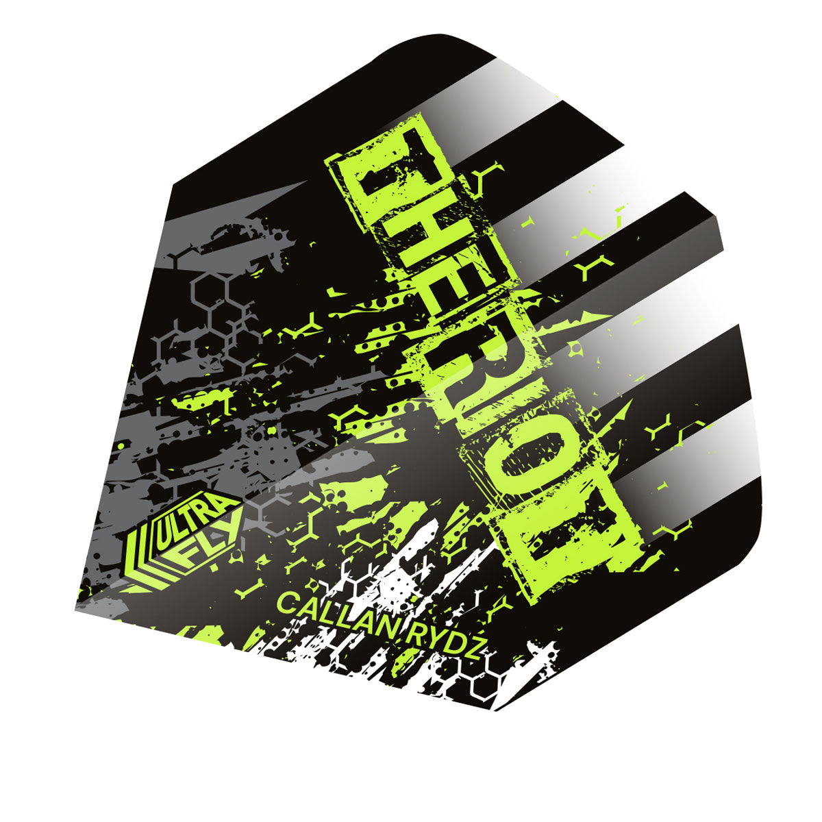 Ultrafly Bw Callan Rydz Phase 2 Dart Flights by Unicorn Double Top Darts