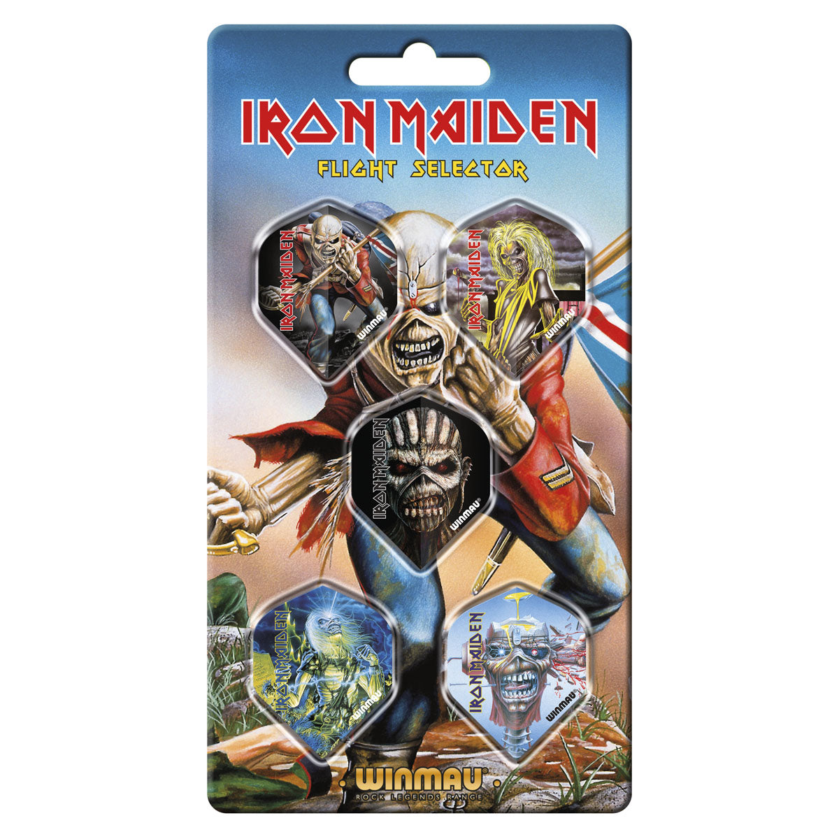 Iron Maiden Flight Selector by Winmau Double Top Darts
