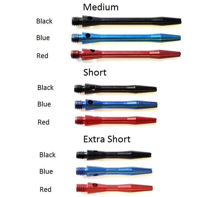 Victory Darts Aluminium Waisted Anodised Dart Stems / Shafts
