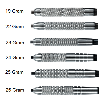 Harrows Assassin Knurled 80% Tungsten Steel Tip Darts