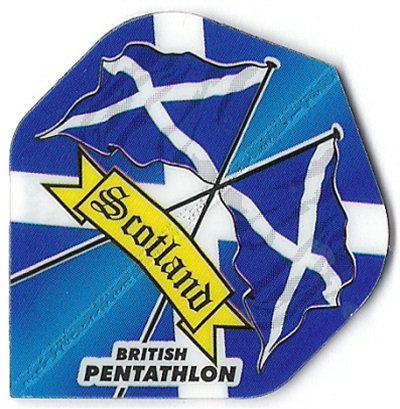 British Pentathlon Scotland Flag Dart Flights (BP5)