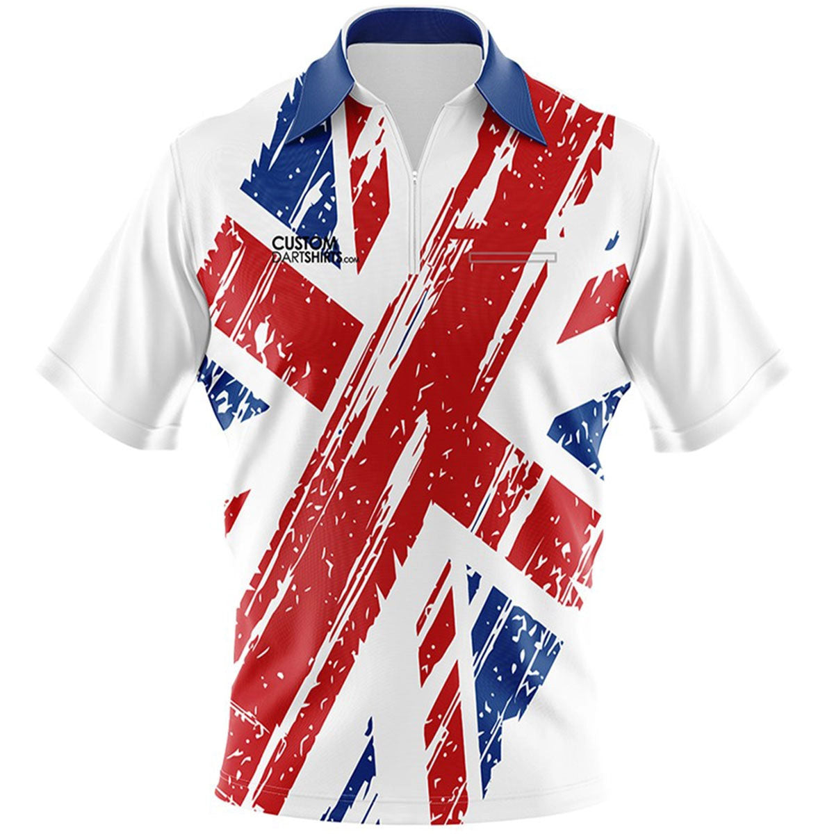 Union Jack White Custom Dart Shirt