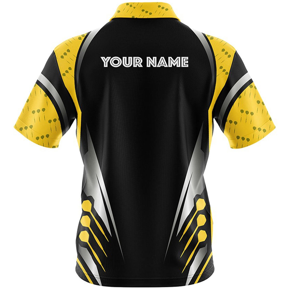 Yellow and Silver Custom Dart Shirt