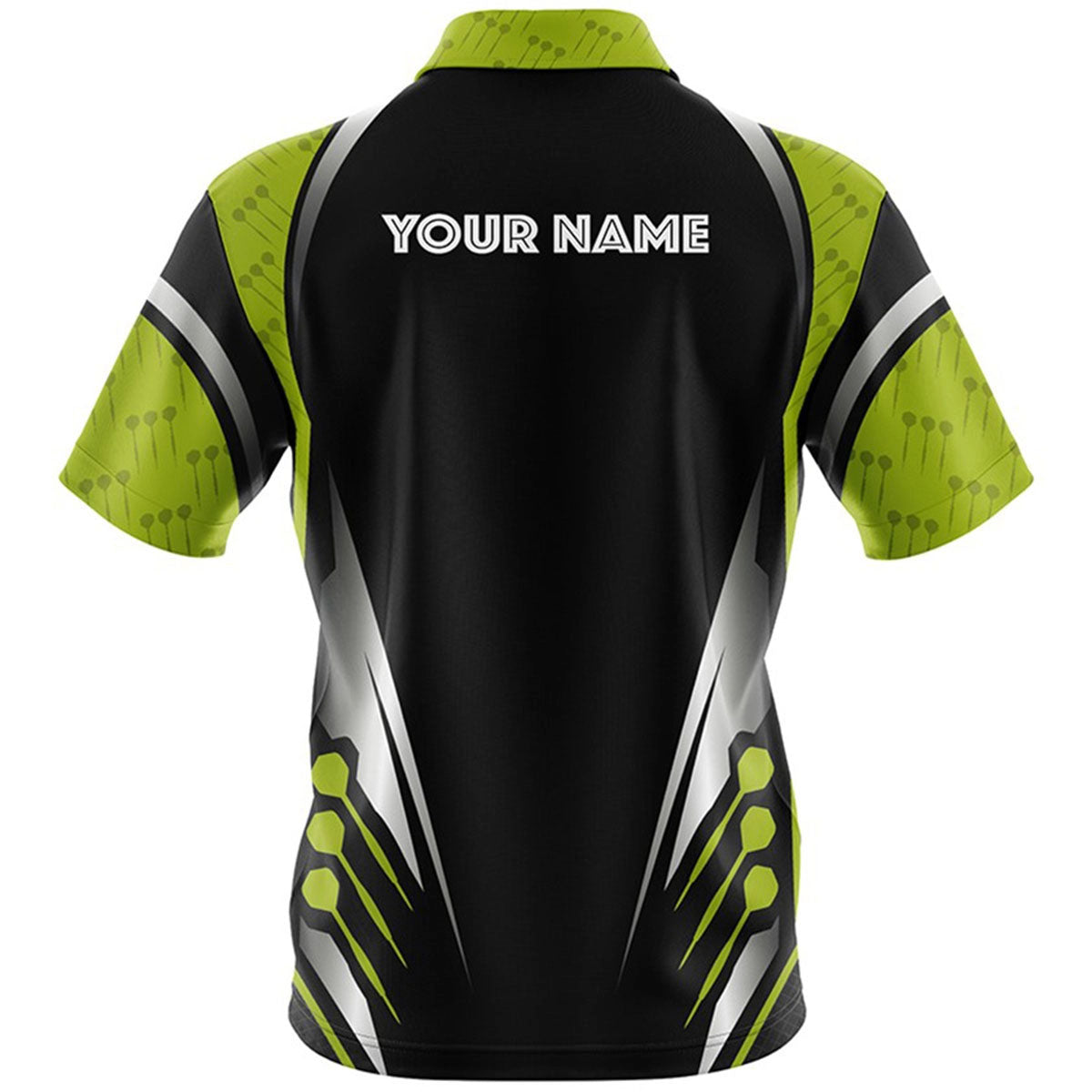 Green and Silver Custom Dart Shirt