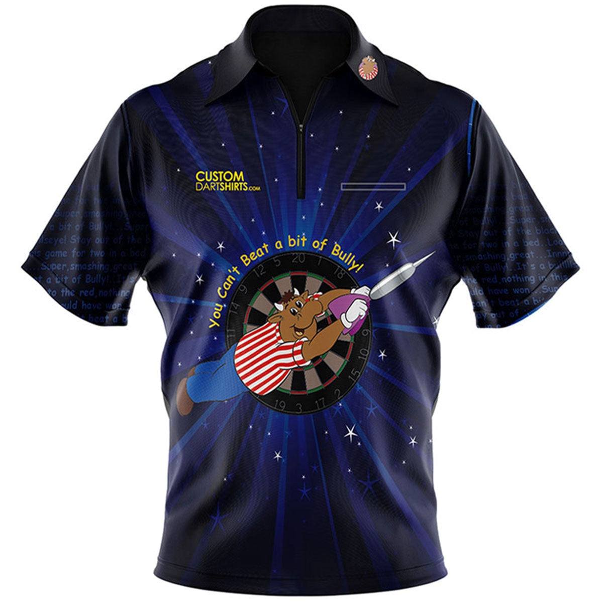 Bullseye TV Game Show Custom Dart Shirt