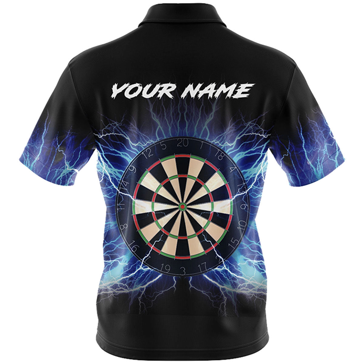 Blue Lightning Custom Dart Shirt