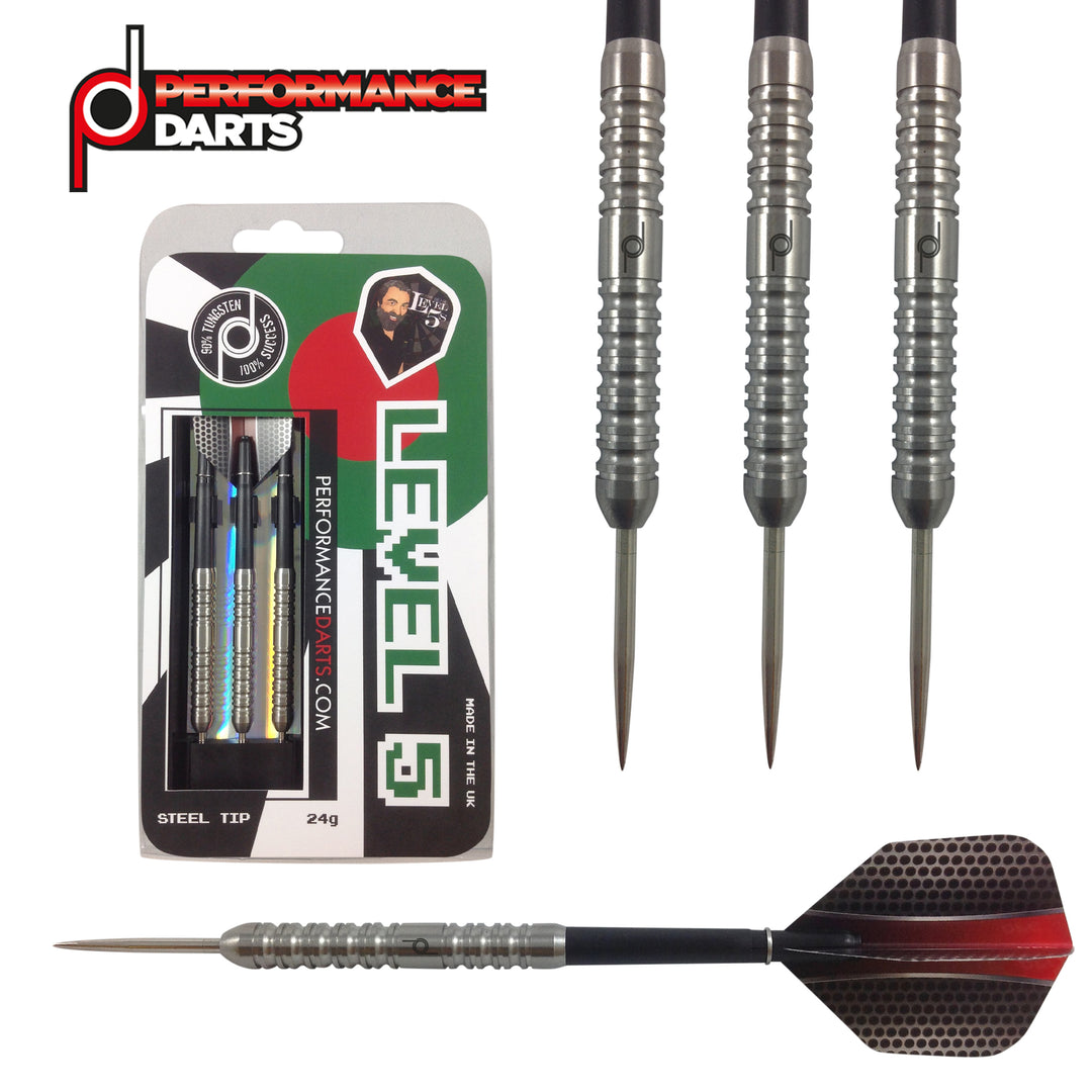 Level 5 90% Tungsten Steel Tip Darts by Performance Darts