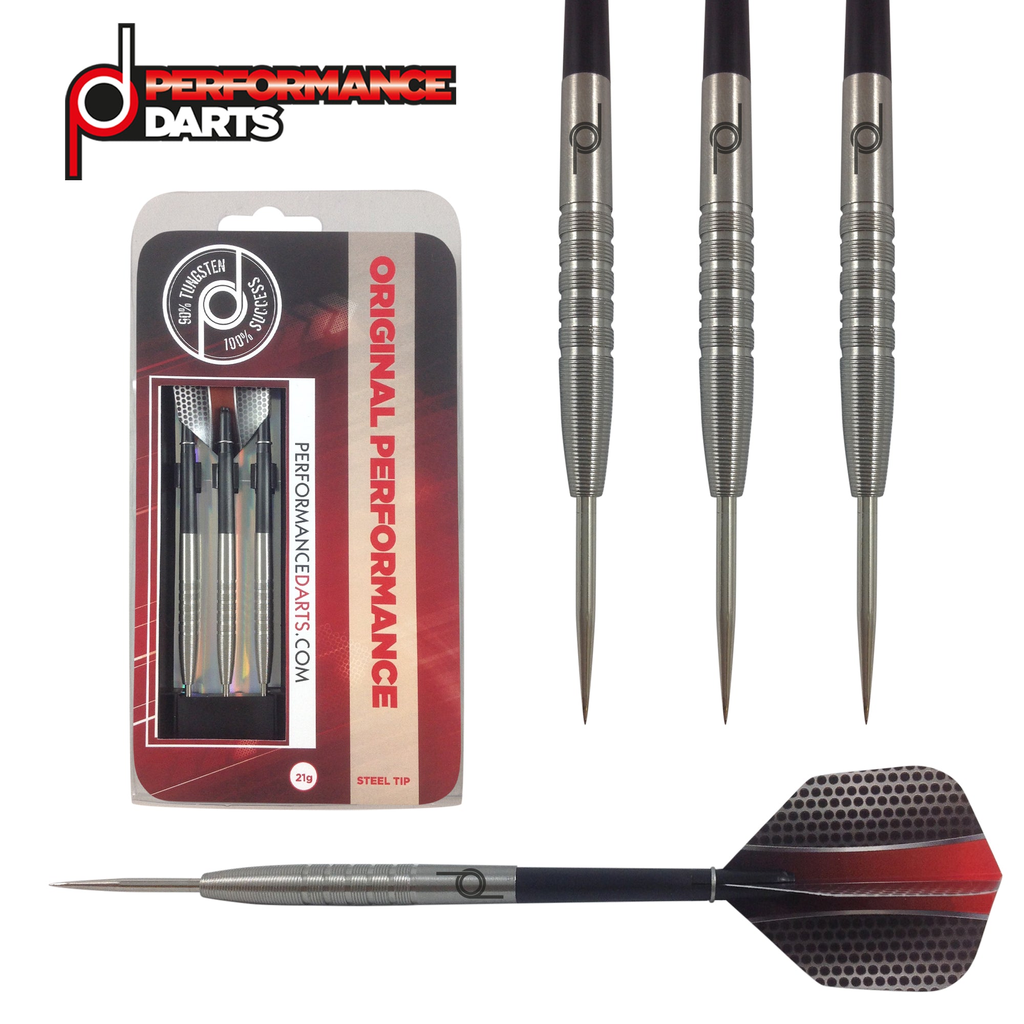 Bulls Concord Darts - 90% Tungsten Steel Tip Darts (22g)