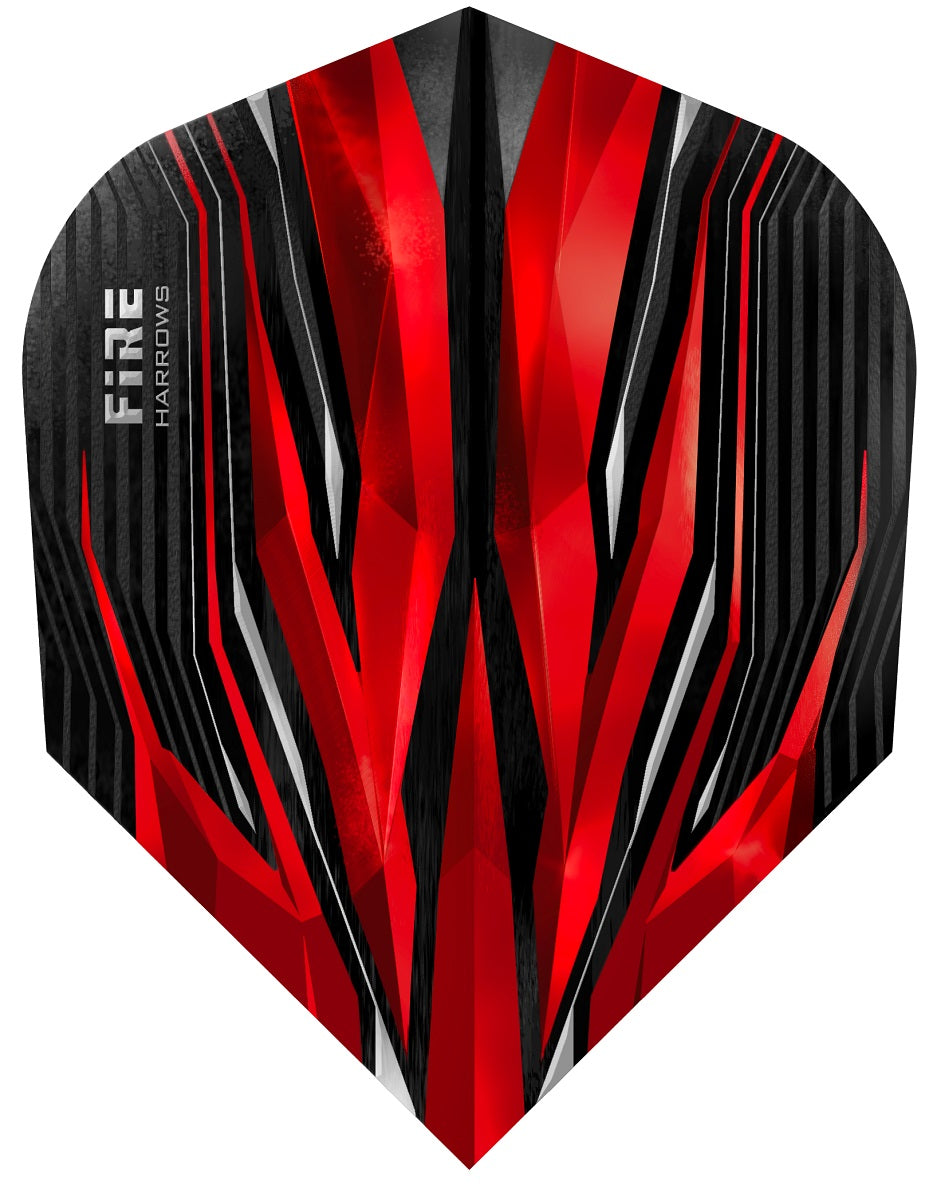 Harrows Fire Red Standard Dart Flights