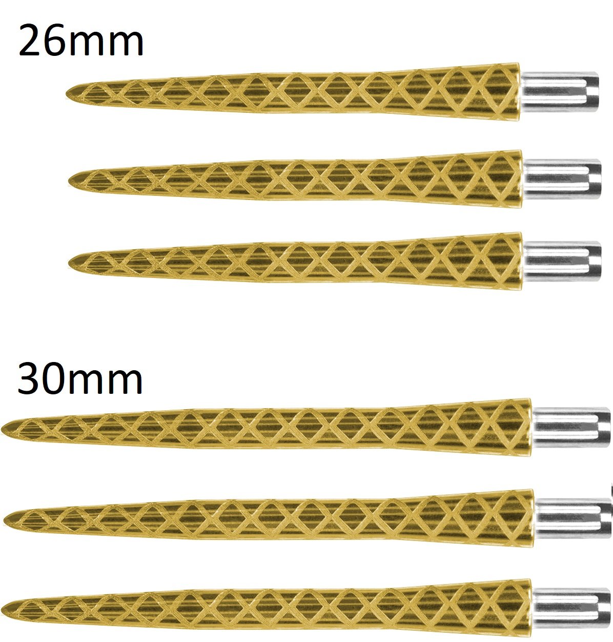 Target Fire Storm Diamond Cut Gold Replacement Dart Points