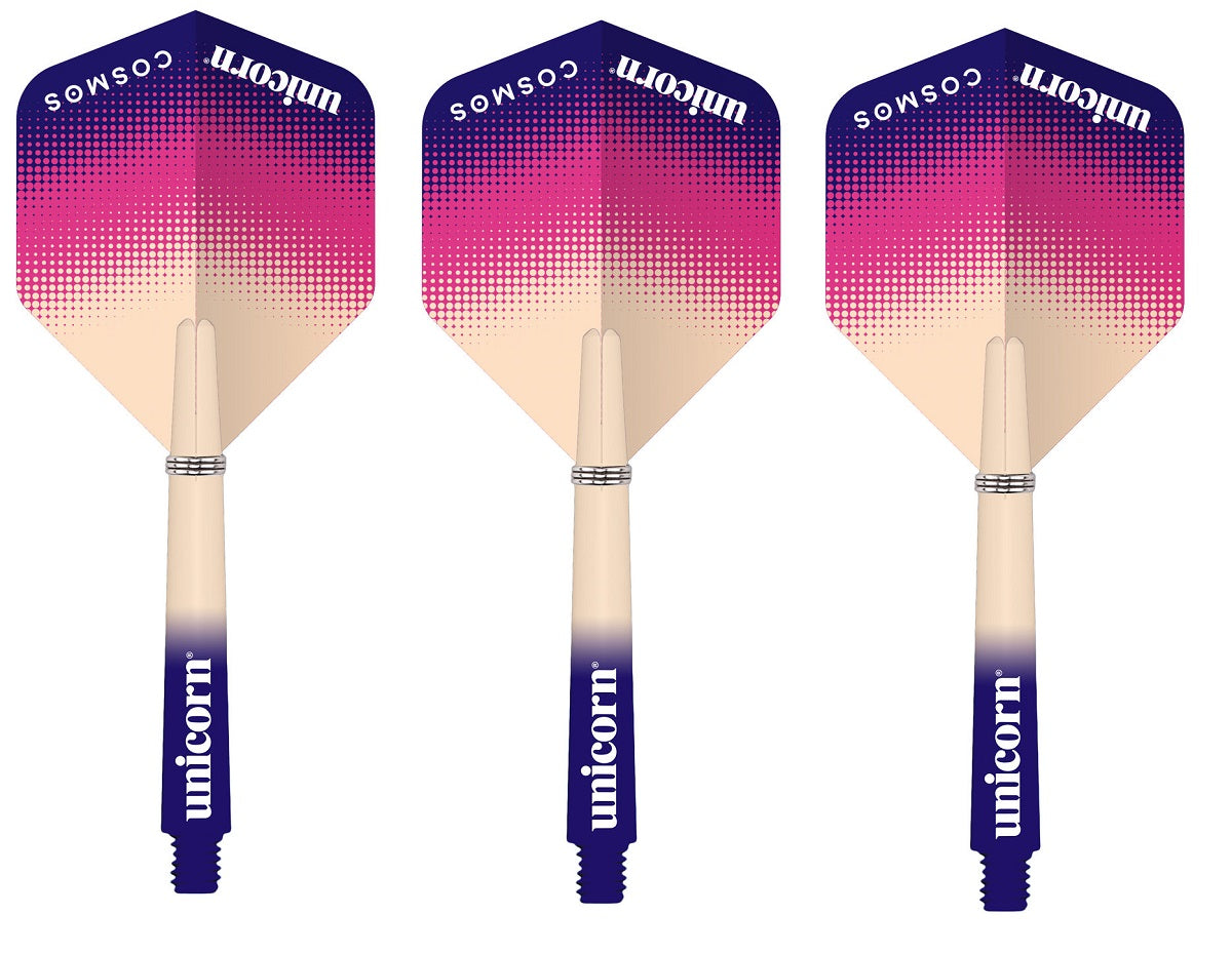 Unicorn Gripper 3 Cosmos Combo Kit Flights With Medium Stems Aurora