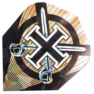 Harrows Hologram Cross Swords 1612 Dart Flights