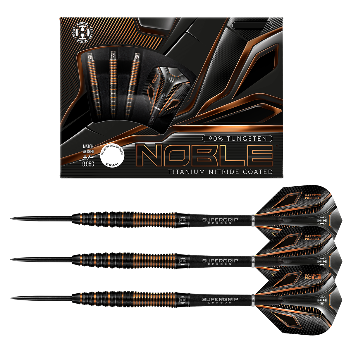 Harrows Noble 90 Tungsten Steel Tip Darts Double Top Darts