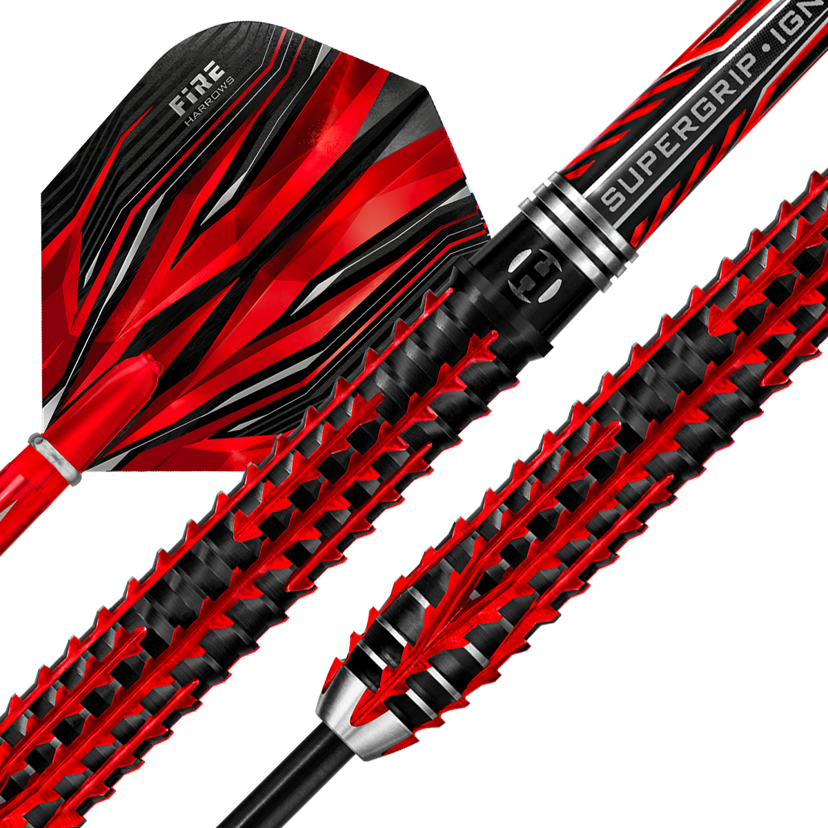 Harrows Fire Inferno 90% Tungsten Steel Tip Darts