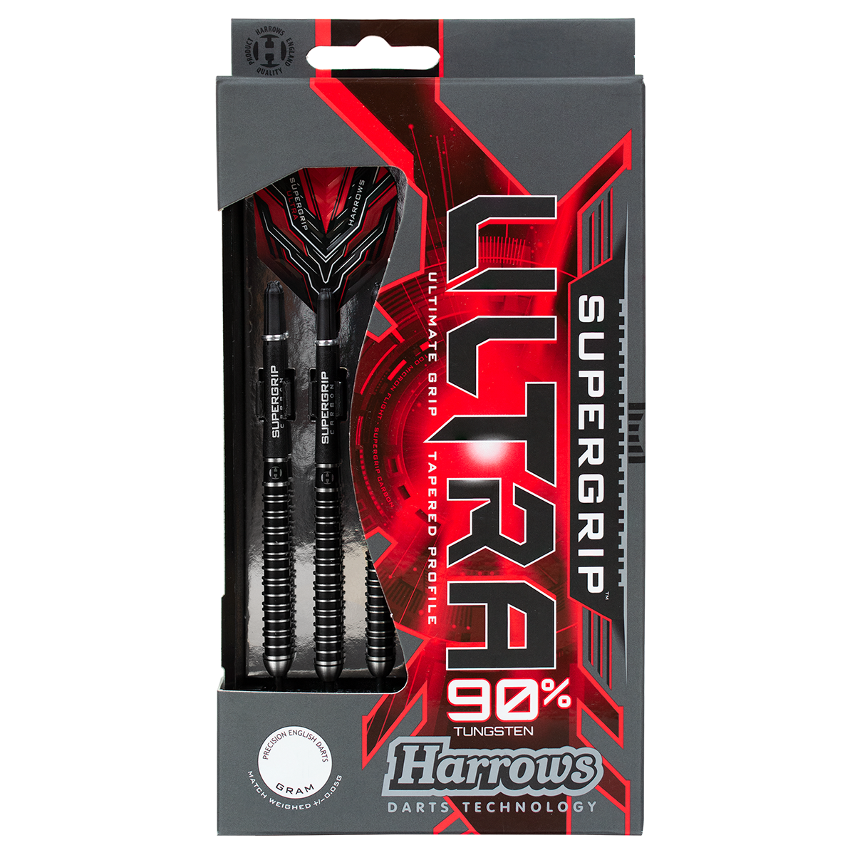 Harrows Supergrip Ultra 90% Tungsten Soft Tip Darts