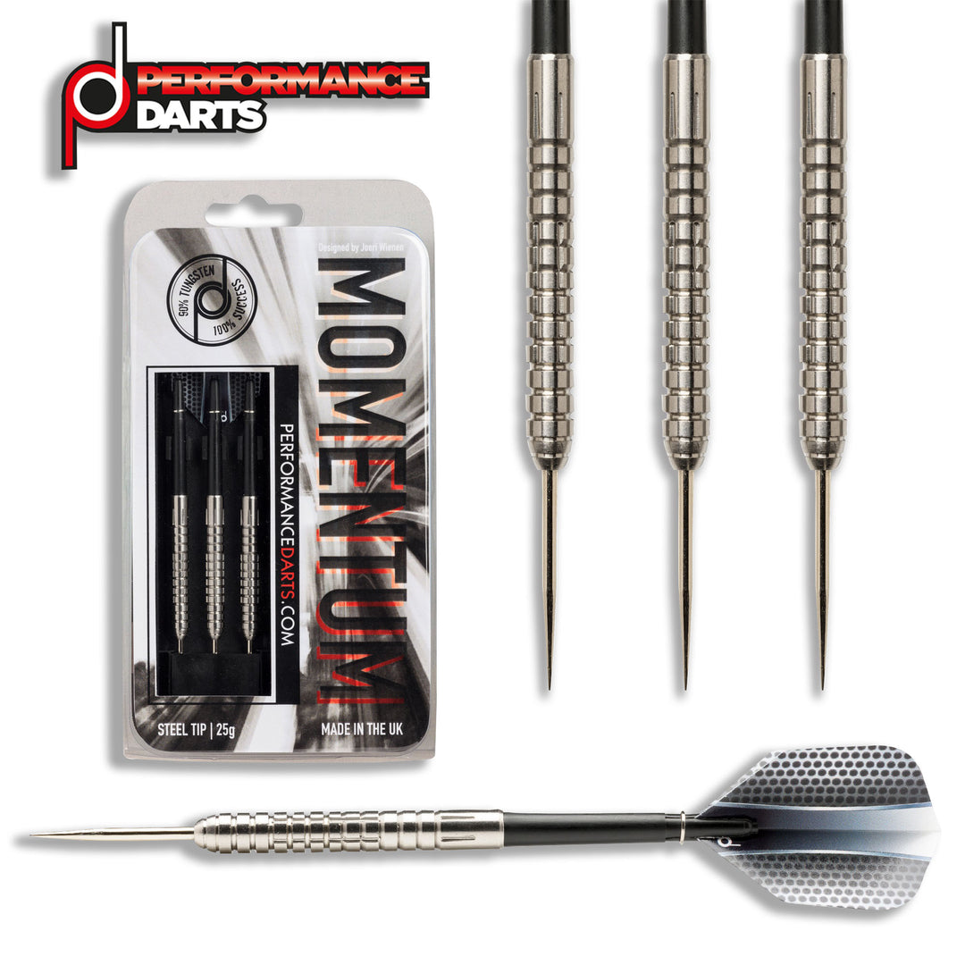 Momentum 90% Tungsten Steel Tip Darts by Performance Darts