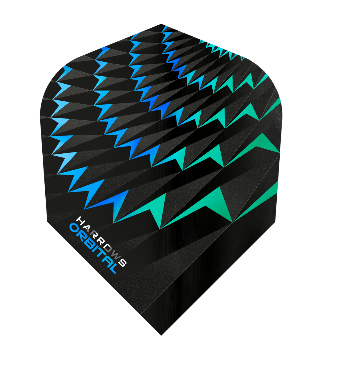 Harrows Orbital Aqua / Green Standard Dart Flights