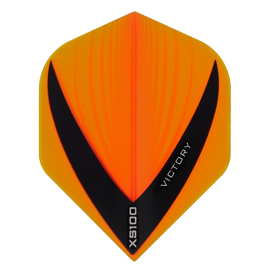 Victory Darts XS100 Vista Orange Extra Strong Dart Flights