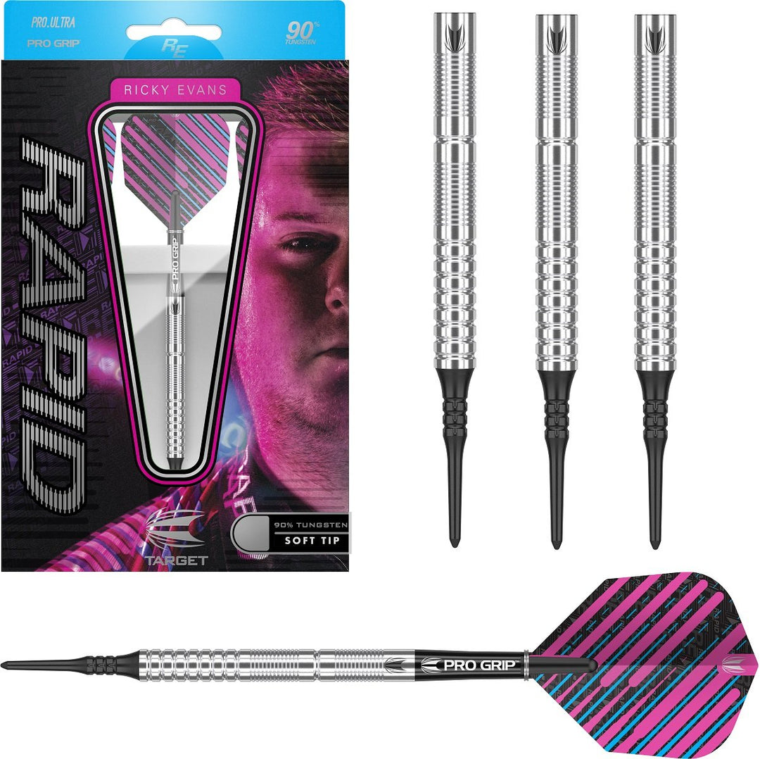 Ricky Evans 90% Tungsten Soft Tip Darts by Target