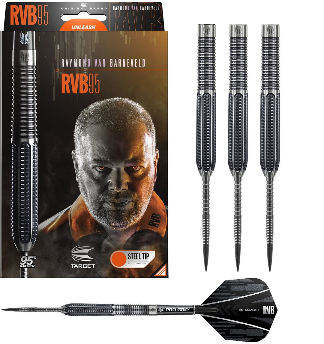 Raymond van Barneveld RVB95 Tungsten Steel Tip Darts by Target