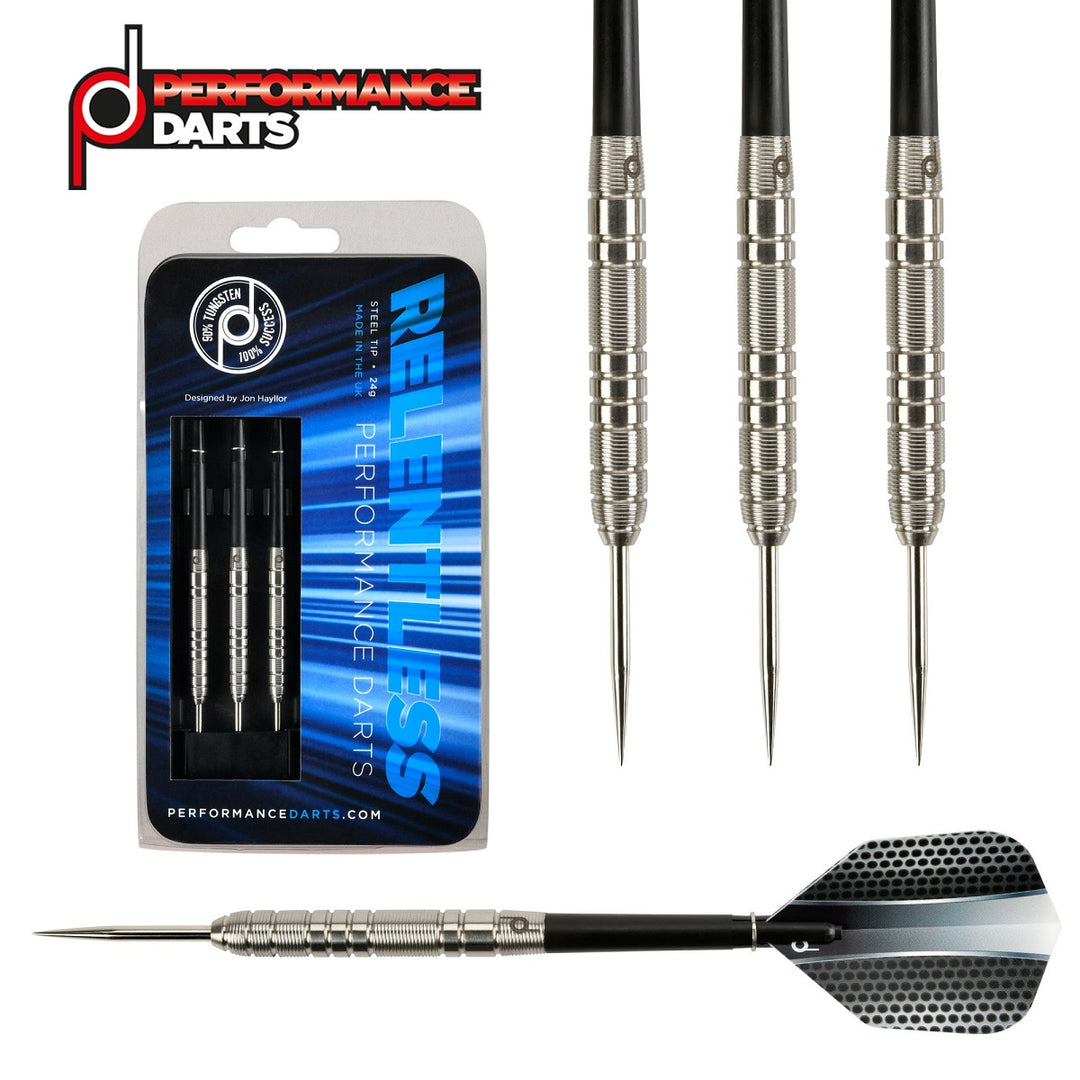 Relentless 90% Tungsten Steel Tip Darts by Performance Darts