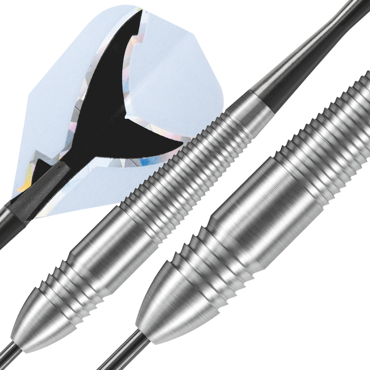 Harrows Silver Shark Style B Tungsten Look Steel Tip Darts