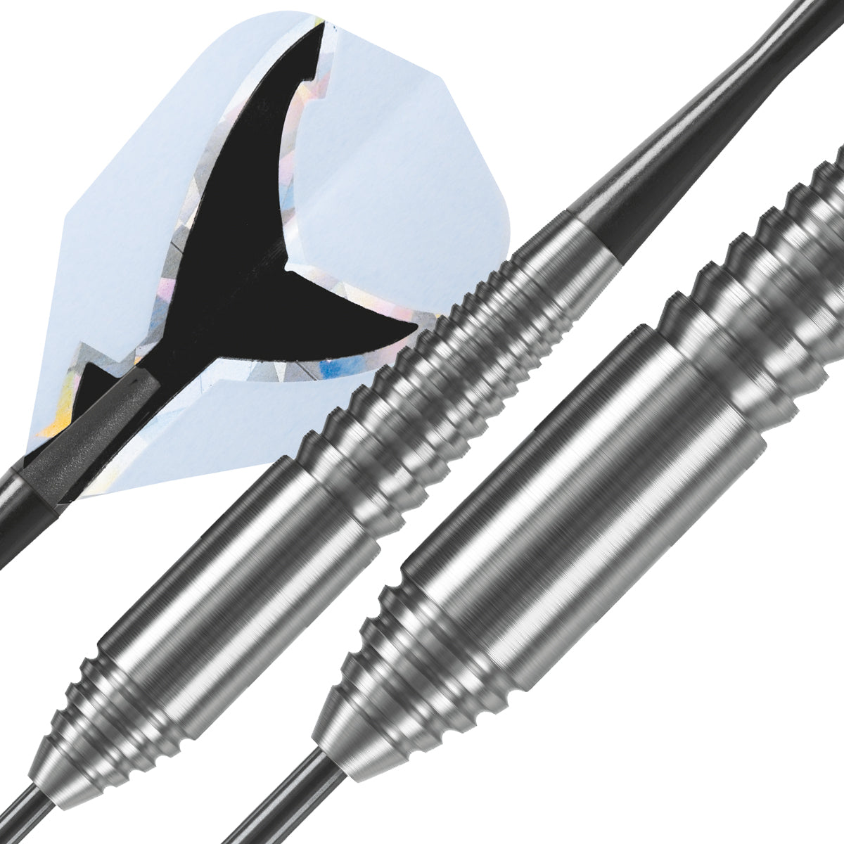Harrows Silver Shark Style A Tungsten Look Steel Tip Darts