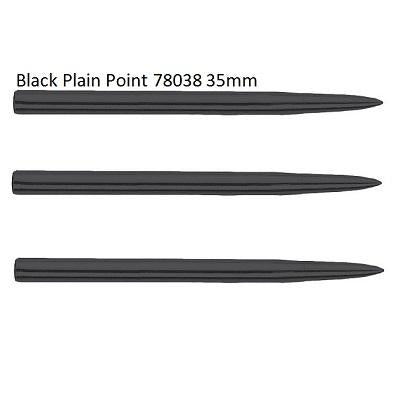Unicorn Plain Grip Black Replacement Dart Points