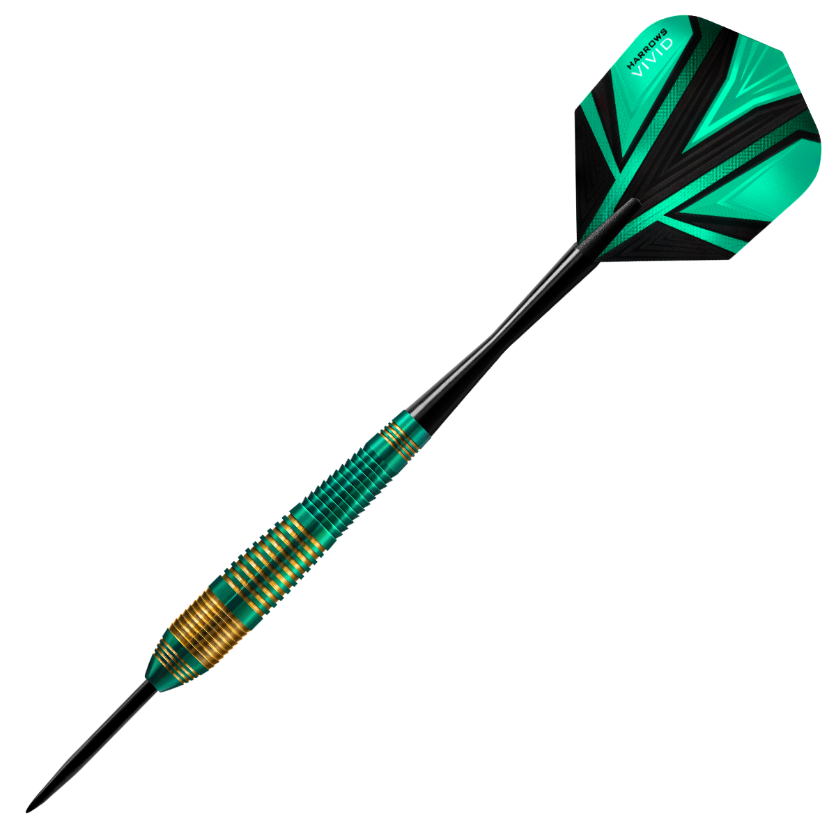 Harrows Vivid Green Brass Steel Tip Darts