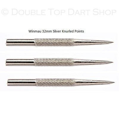 Winmau Silver Knurled Grip Replacement Dart Points