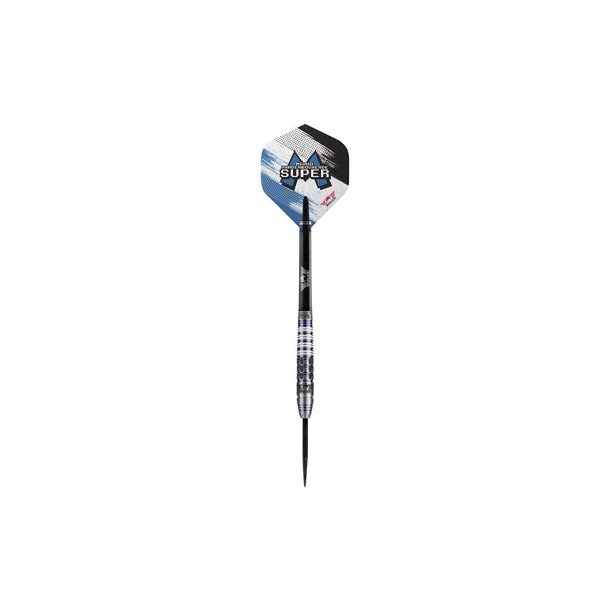 Mario Vandenbogaerde Steel Tip Darts straight barrel profile image showing the full length design, grip positioning, and barrel geometry