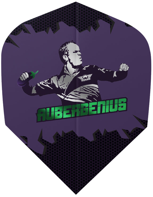 Dirk van Duijvenbode Powerflite Aubergenius Standard Shape Dart Flights by Bulls