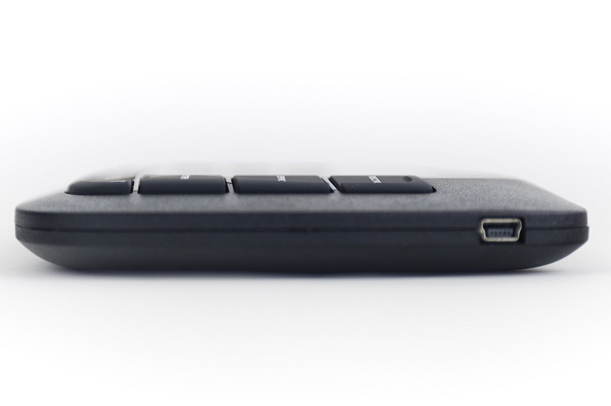 Dartsmate Black Edition Chalkie Plus Darts Scorer White LED image highlighting power, data, and connectivity ports
