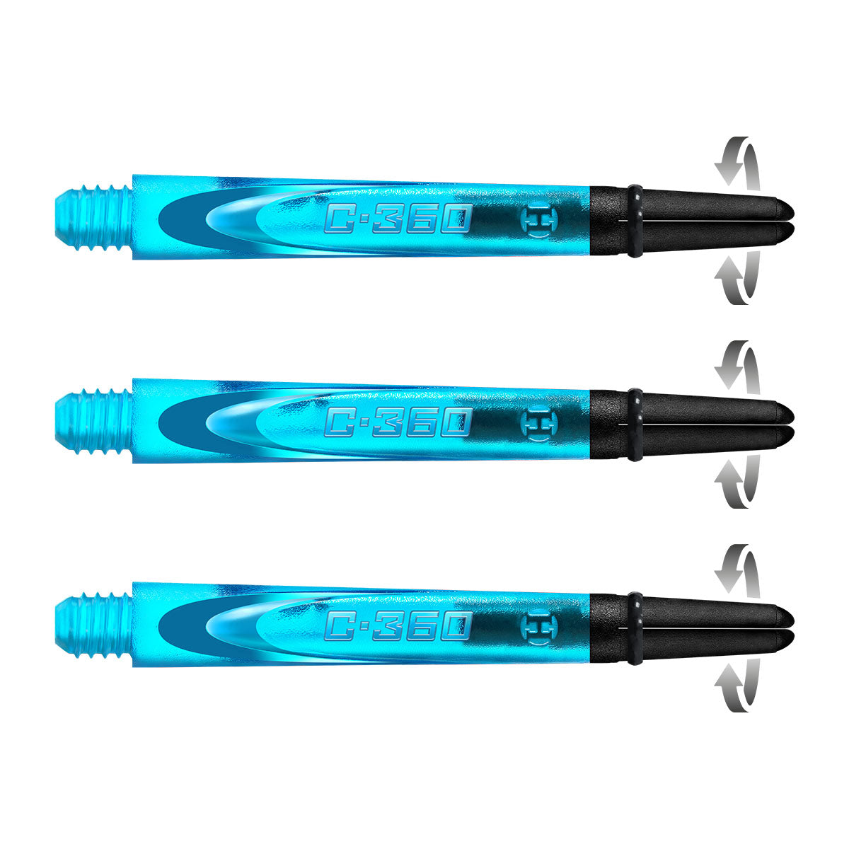 Harrows Carbon 360 Dart Stems Aqua Medium length variant image
