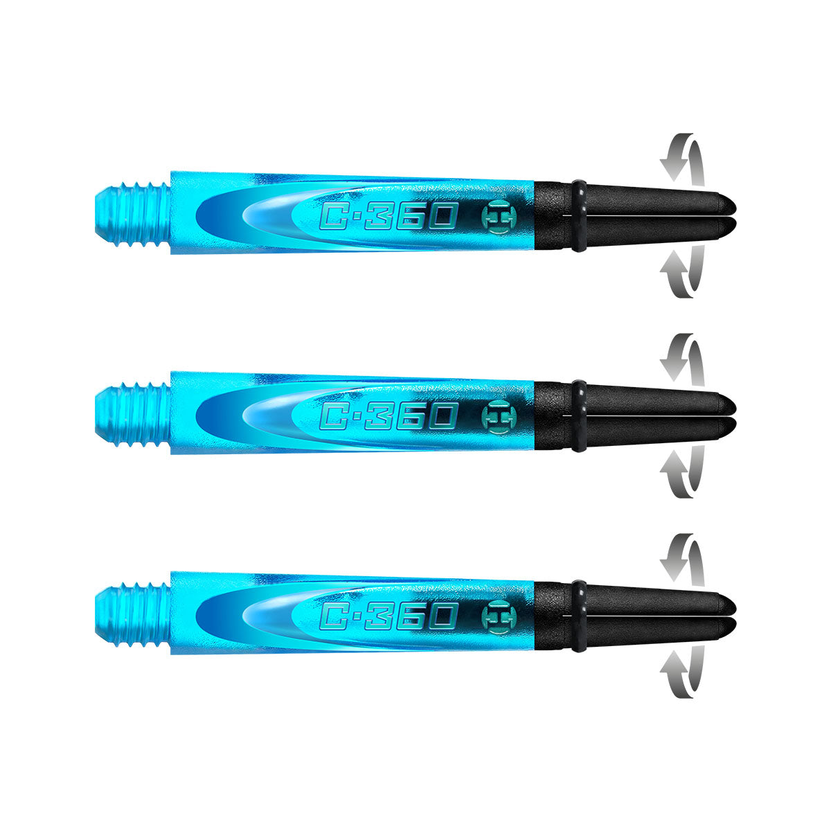 Harrows Carbon 360 Dart Stems Aqua Midi length variant image