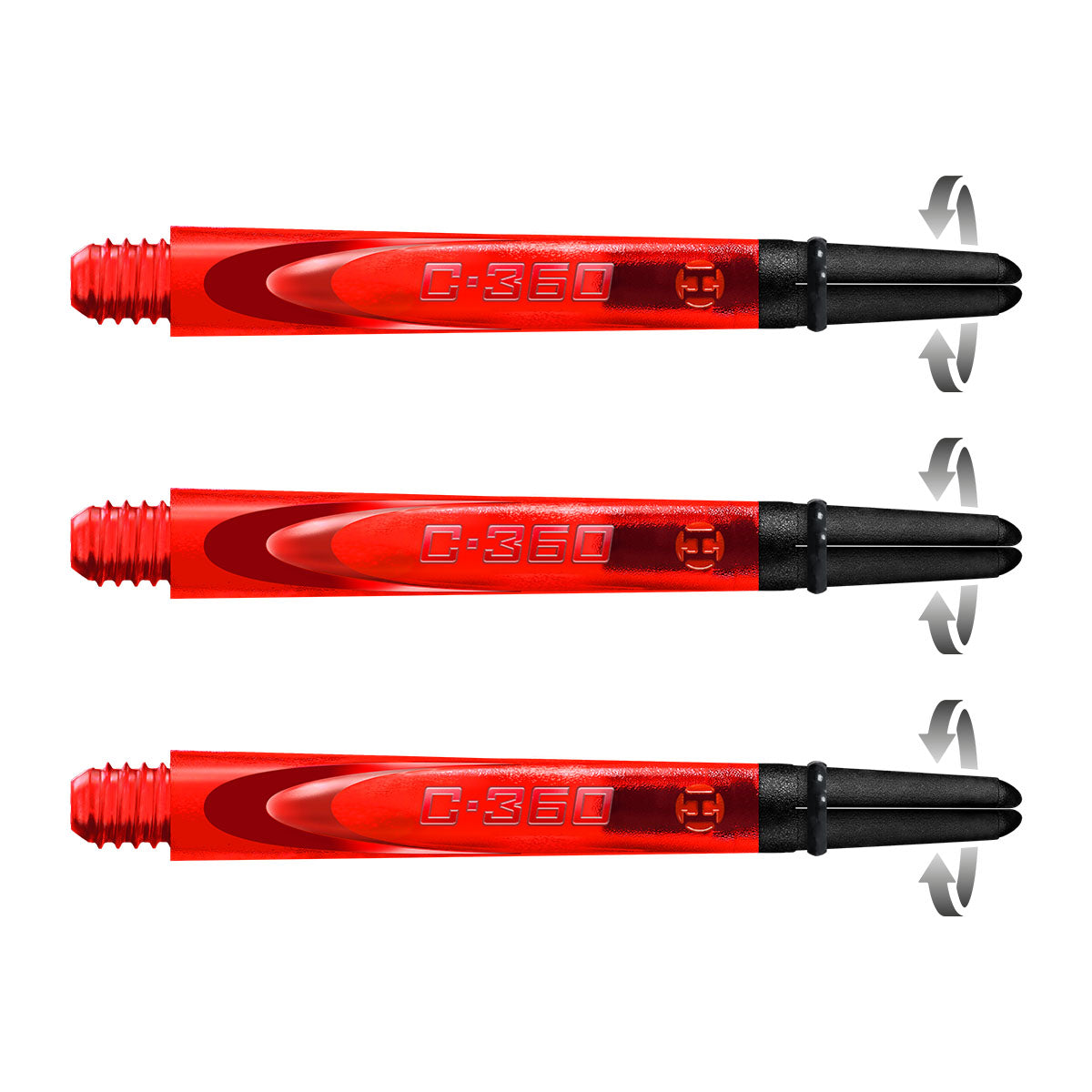 Harrows Carbon 360 Dart Stems Red Medium length variant image