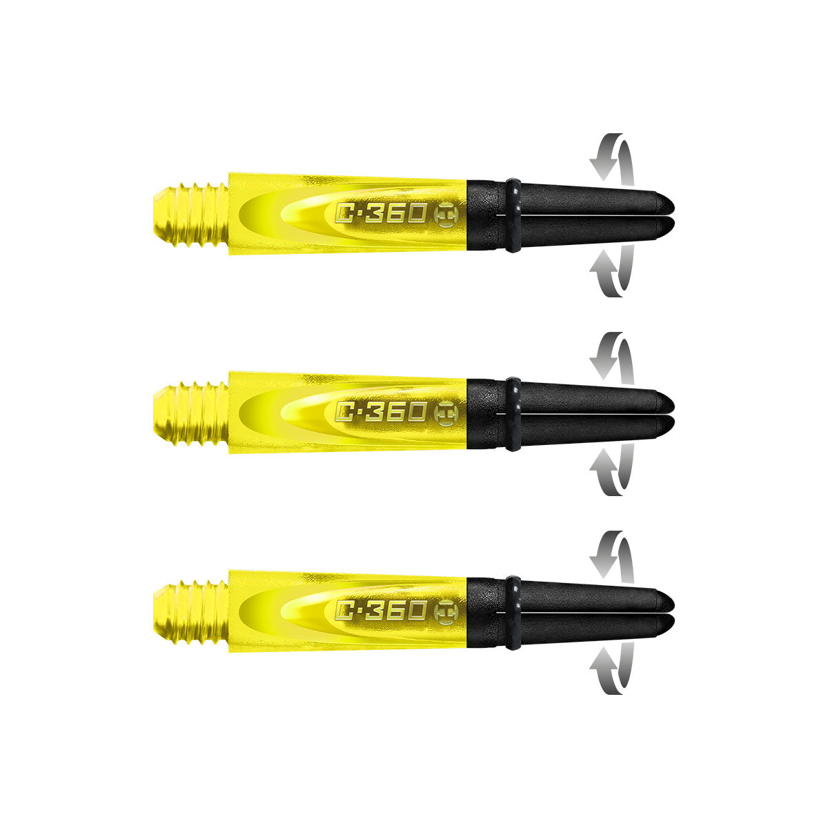 Harrows Carbon 360 Dart Stems Yellow Short length variant image