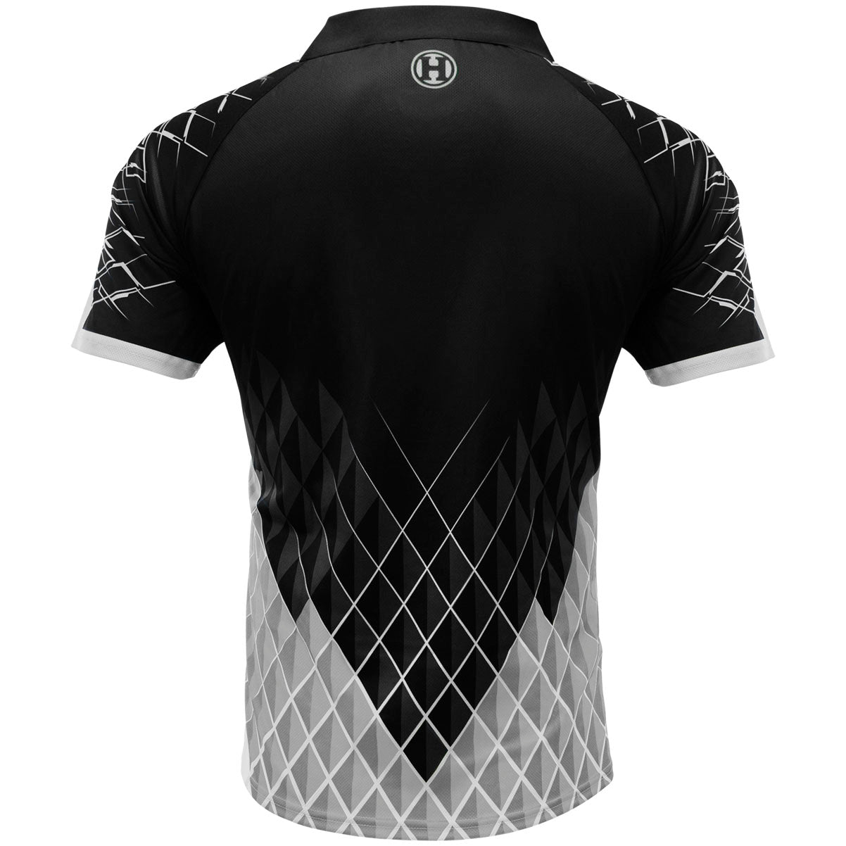 Harrows Paragon White Dart Shirt rear view image showing the back design and shirt styling