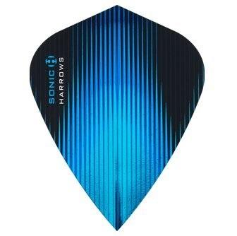 Harrows Sonic Kite Aqua Dart Flights main product image showing the flight design and product contents