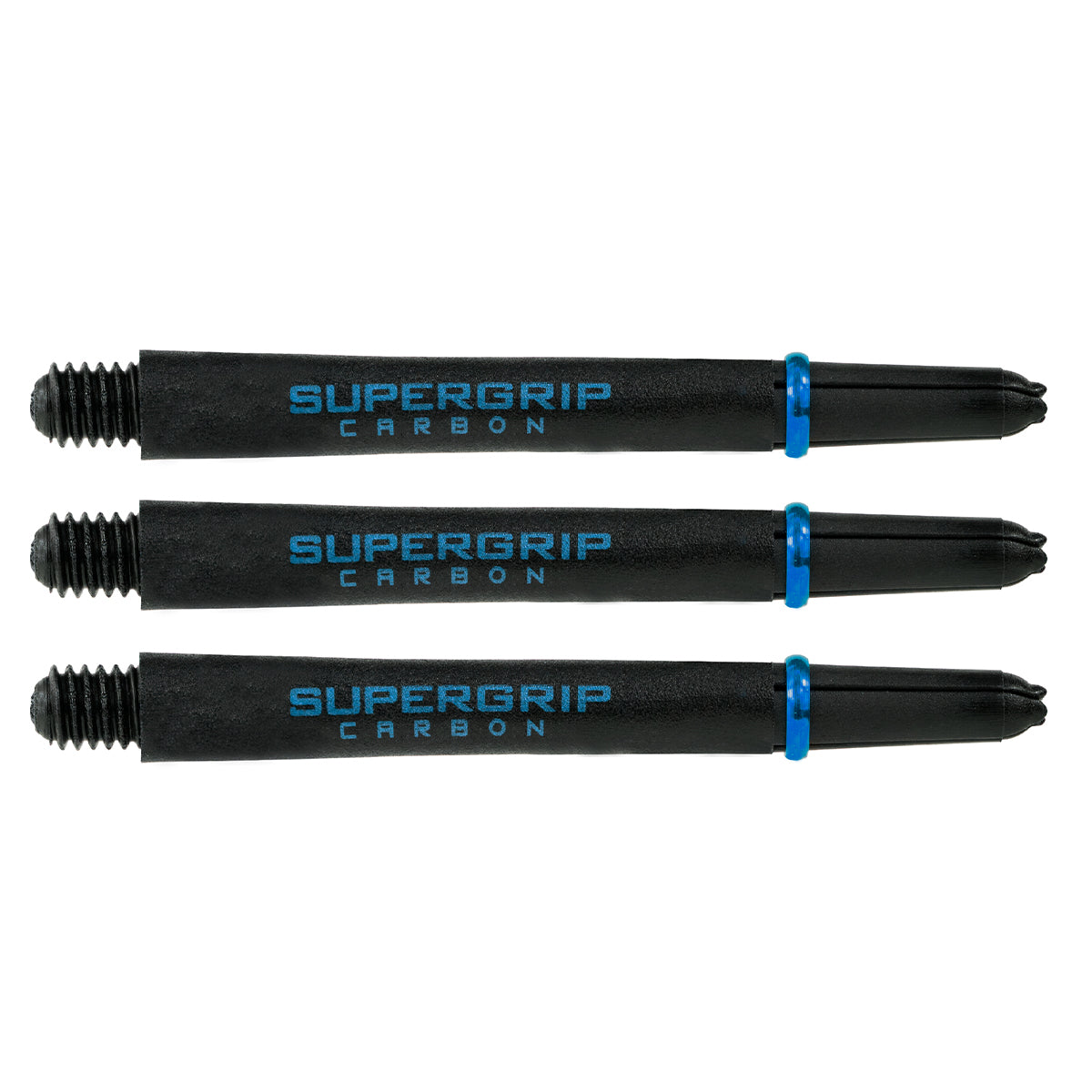 Harrows Supergrip Carbon Extra Strong Dart Stems Shafts Aqua Medium length variant image