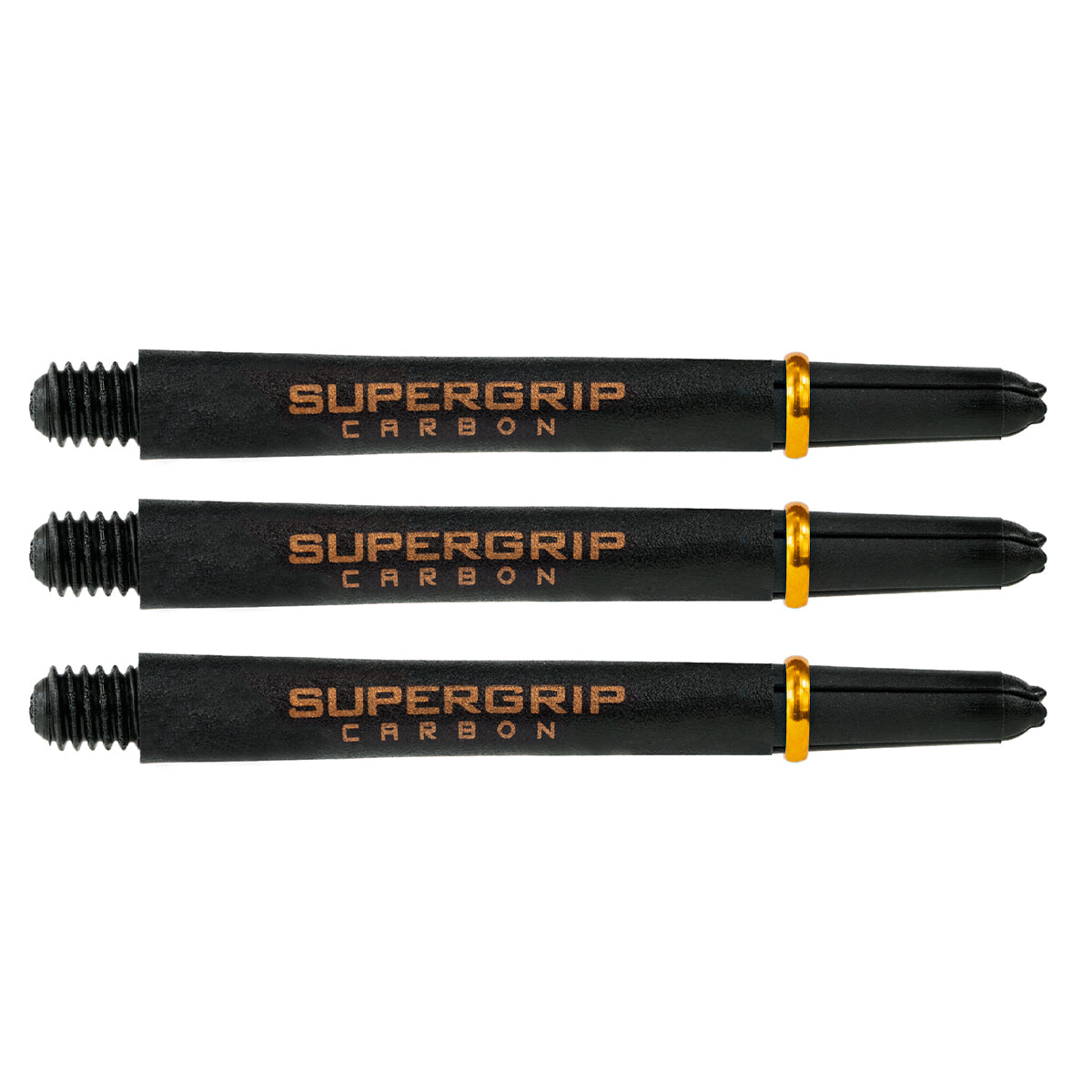 Harrows Supergrip Carbon Extra Strong Dart Stems Shafts Gold Medium length variant image