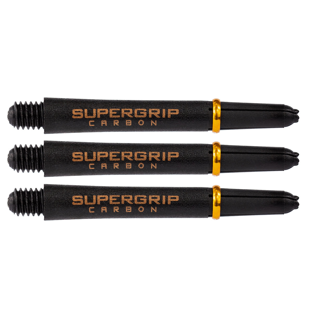 Harrows Supergrip Carbon Extra Strong Dart Stems Shafts Gold Midi length variant image